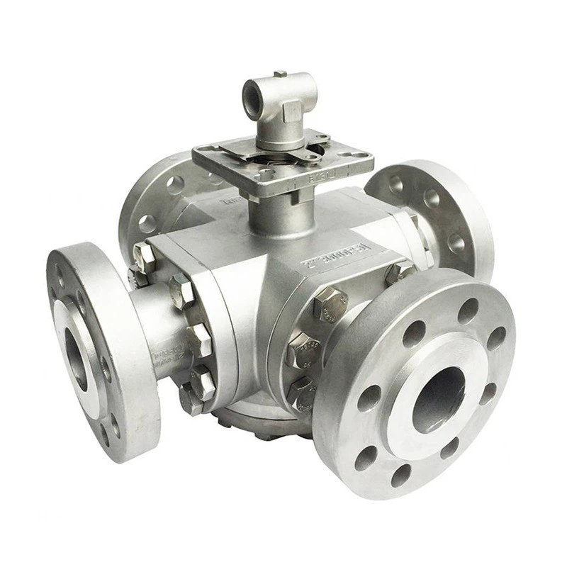 4 way flange ball valve