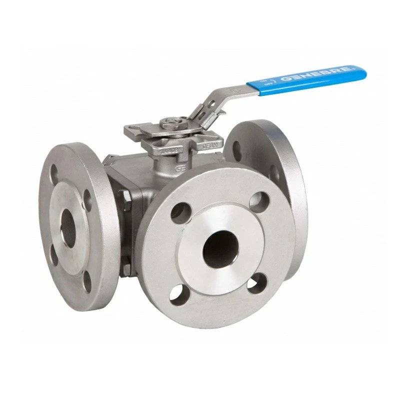 3 way flange ball valve
